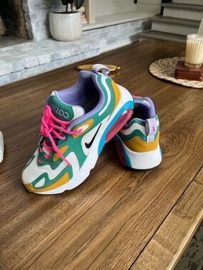 Nike Air Max 200 Teal, Pink & Yellow Sneakers